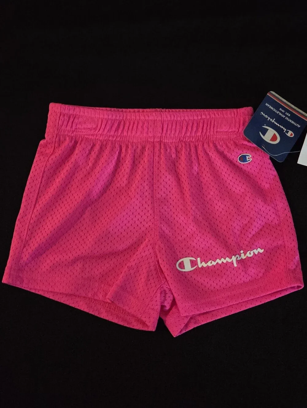 Champion Hot Pink Mesh Athletic Shorts Girls 3T